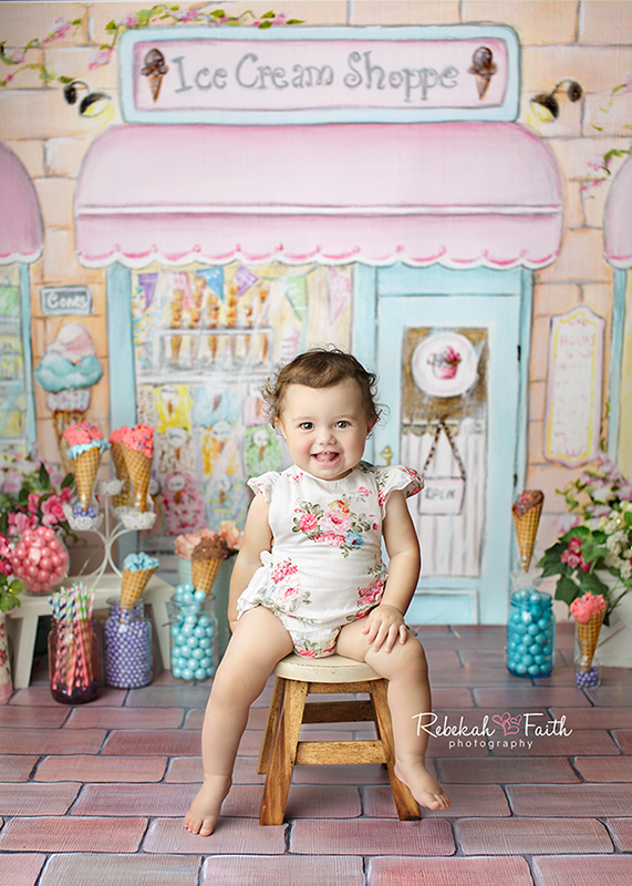 Ice Cream Shoppe - HSD Photography Backdrops