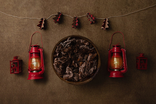 Merry & Bright II | Christmas Lantern Coll. | Digital - HSD Photography Backdrops