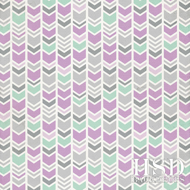 Mint & Lavender Arrows - HSD Photography Backdrops