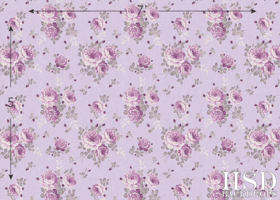 Malia Large Flowers - HSD Photography Backdrops