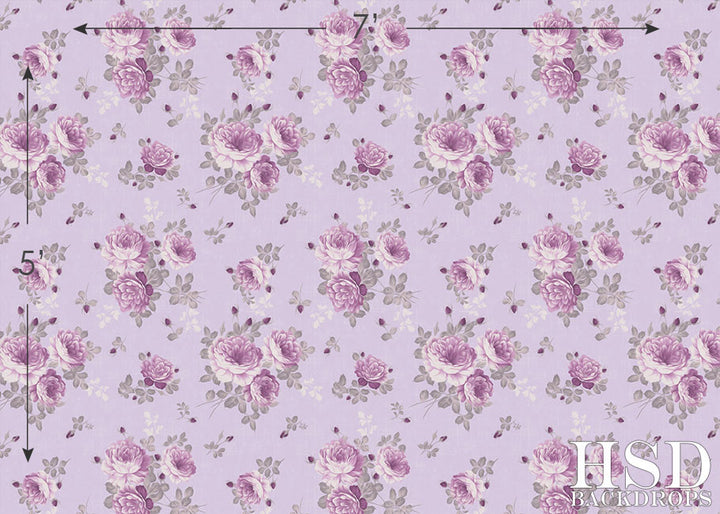 Malia Large Flowers - HSD Photography Backdrops