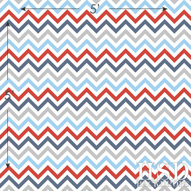 Nautical Chevron - HSD Photography Backdrops