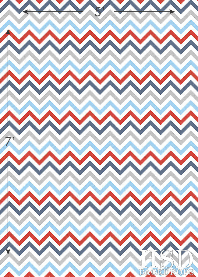 Nautical Chevron - HSD Photography Backdrops