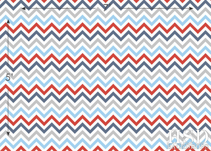 Nautical Chevron - HSD Photography Backdrops