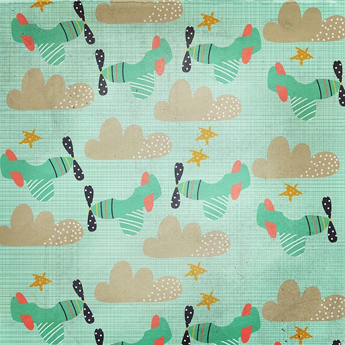 Clouds & Airplanes - HSD Photography Backdrops