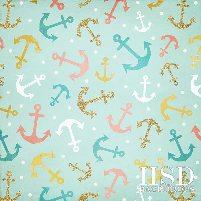 Anchors Away Girl - HSD Photography Backdrops