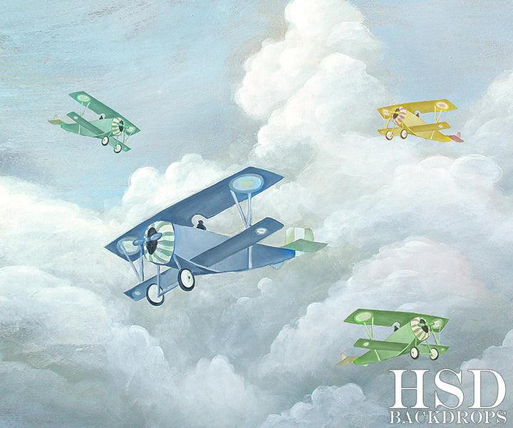 Vintage Airplanes - HSD Photography Backdrops