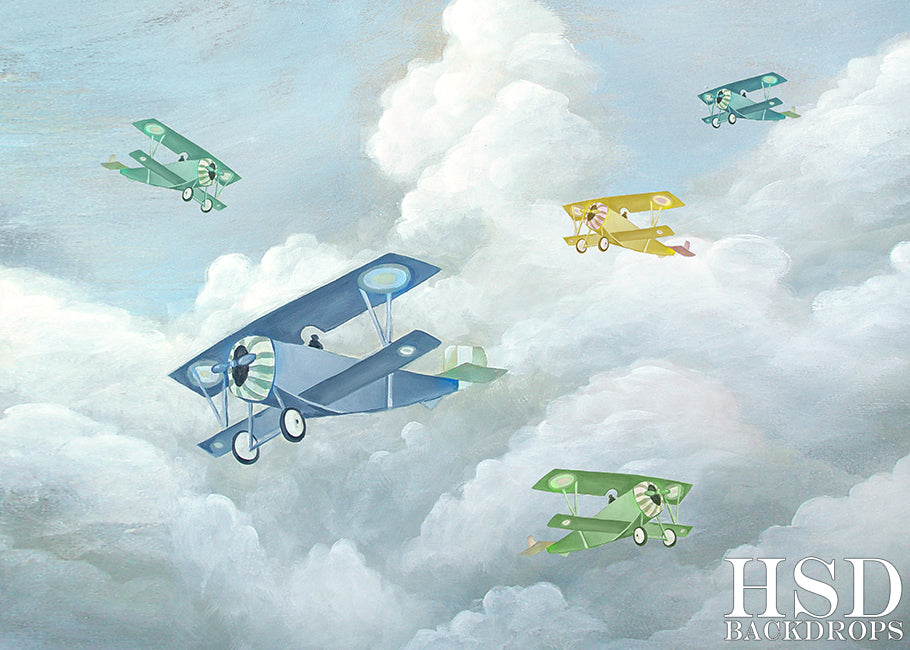 Vintage Airplanes - HSD Photography Backdrops