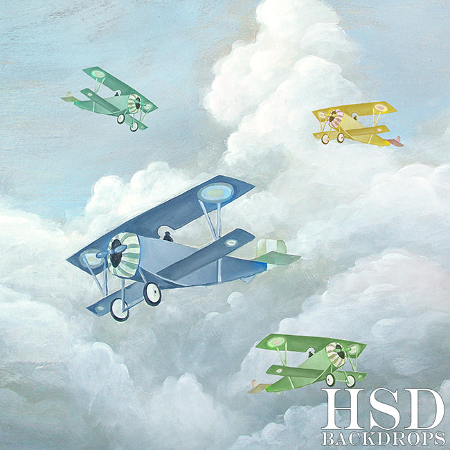 Vintage Airplanes - HSD Photography Backdrops