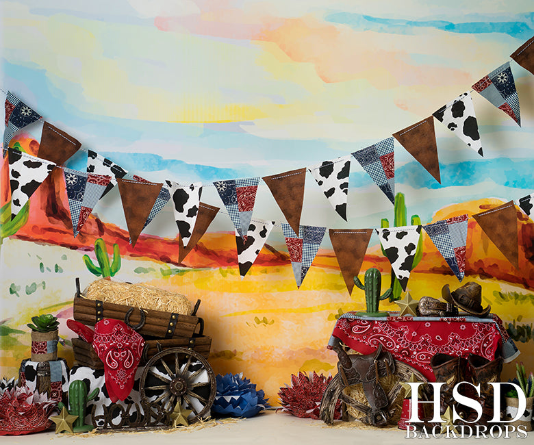 Wild West Cowboy - HSD Photography Backdrops