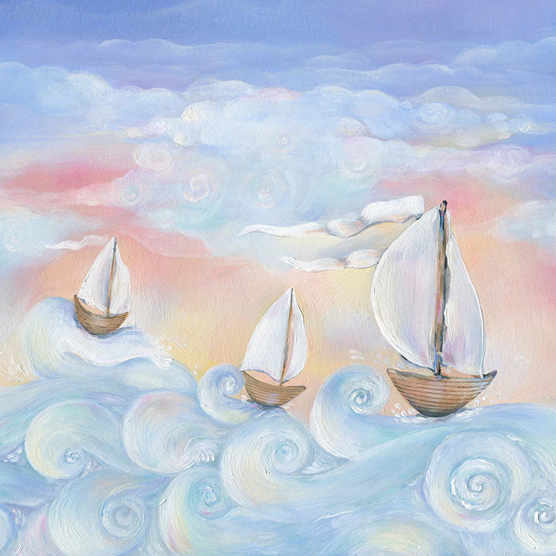 Whimsical Sailboats (POLY) - HSD Photography Backdrops