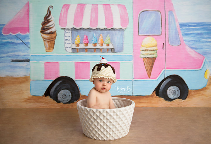Ice Cream Truck - HSD Photography Backdrops