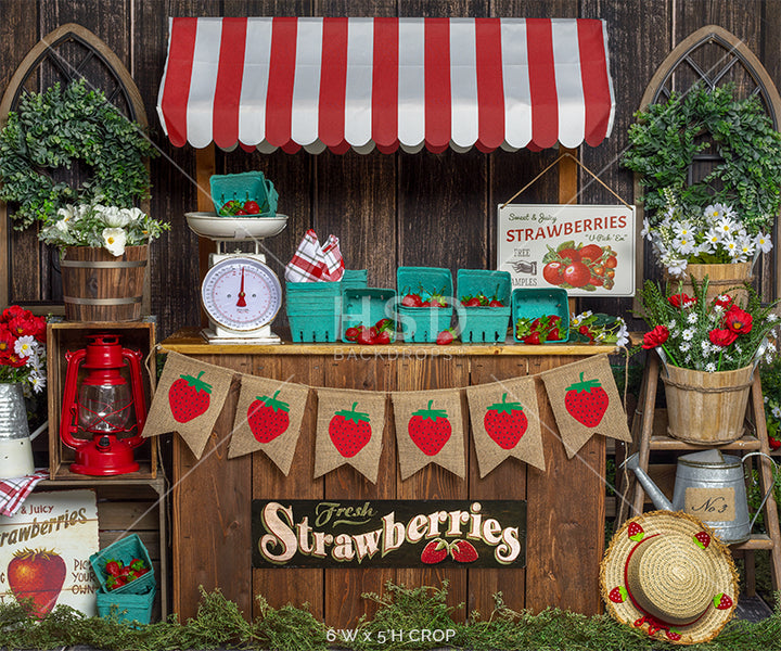 Strawberry Stand - HSD Photography Backdrops