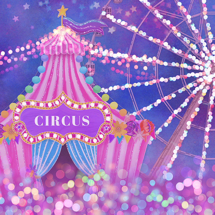 Circus Tent (Pink) - HSD Photography Backdrops