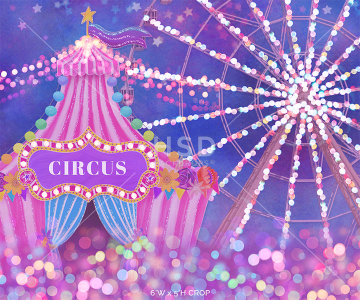 Circus Tent (Pink) - HSD Photography Backdrops