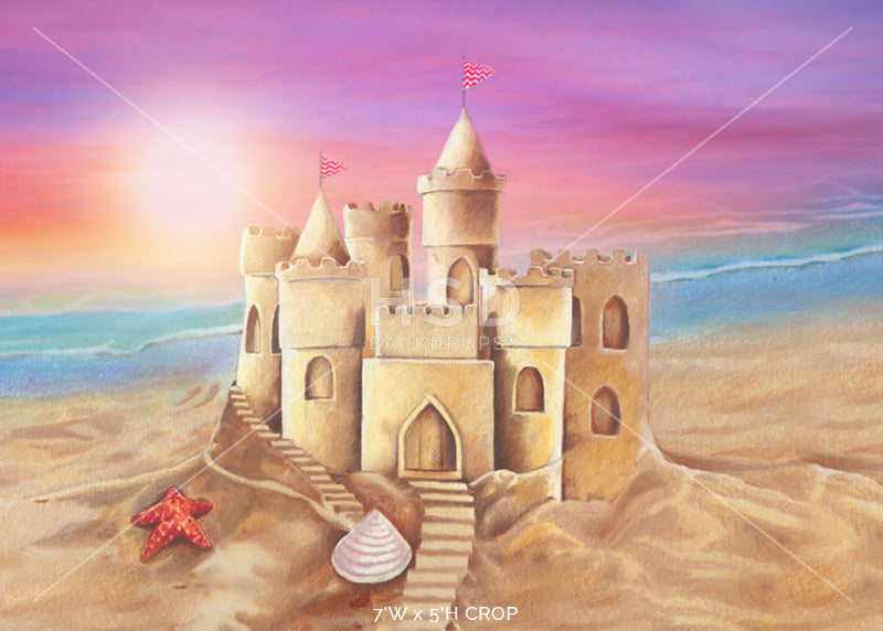 Sunset Beach - HSD Photography Backdrops