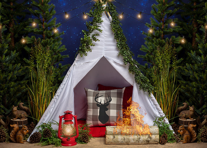 Camping Under the Stars - HSD Photography Backdrops