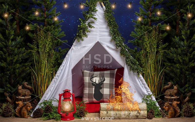Camping Under the Stars - HSD Photography Backdrops