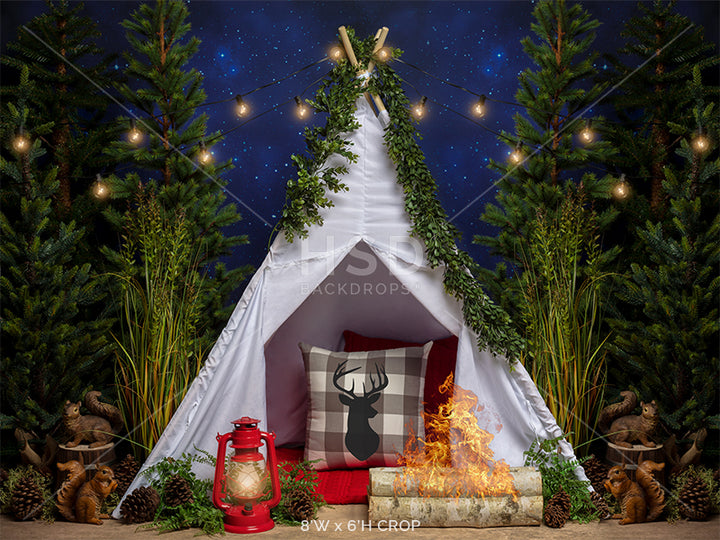 Camping Under the Stars - HSD Photography Backdrops