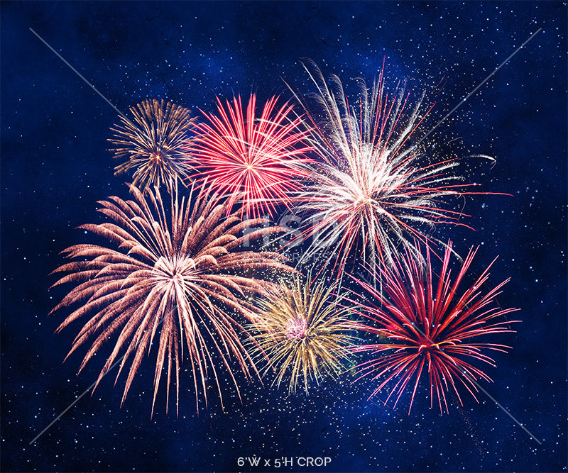 Fourth of July Fireworks - HSD Photography Backdrops