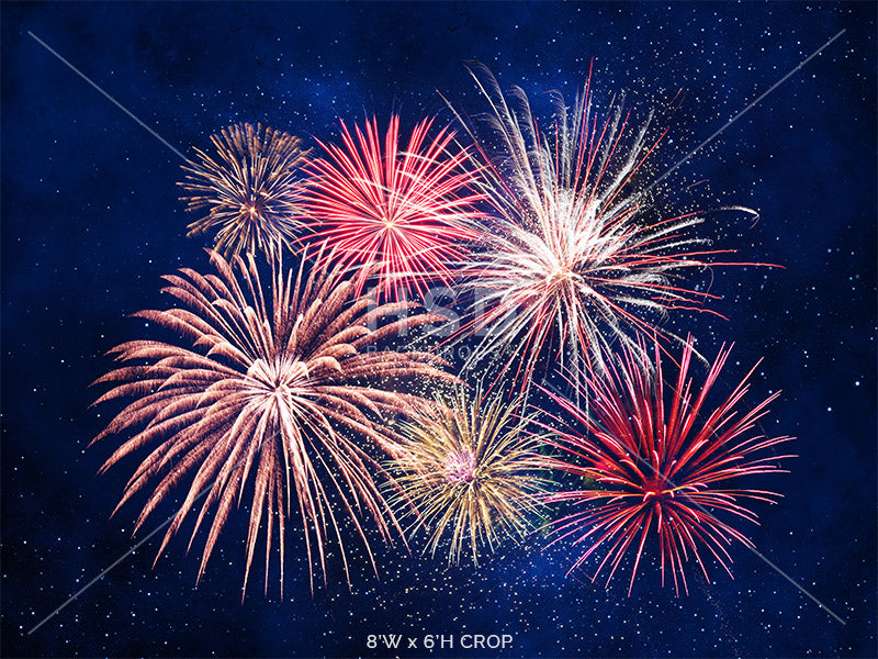 Fourth of July Fireworks - HSD Photography Backdrops