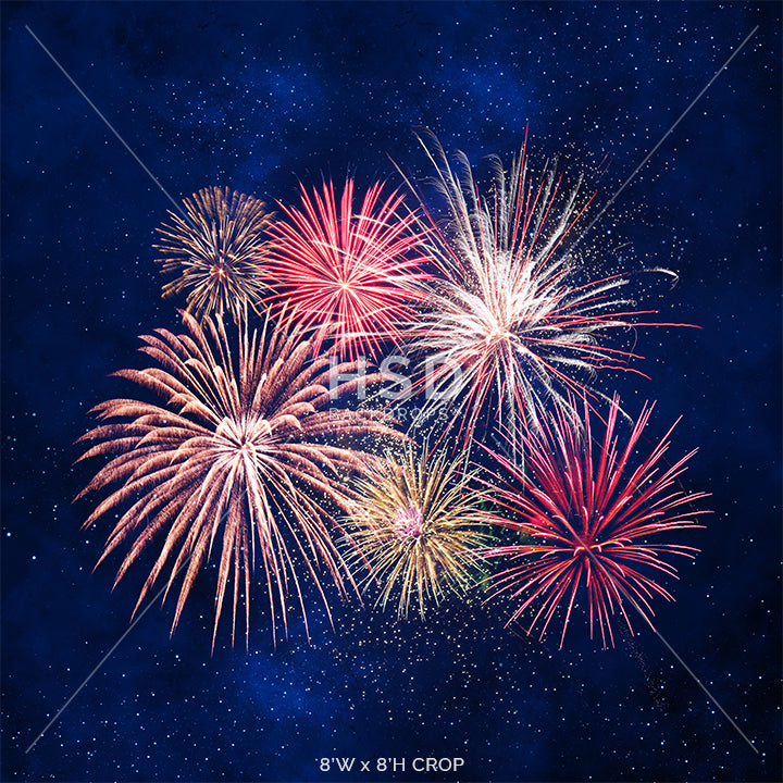 Fourth of July Fireworks - HSD Photography Backdrops