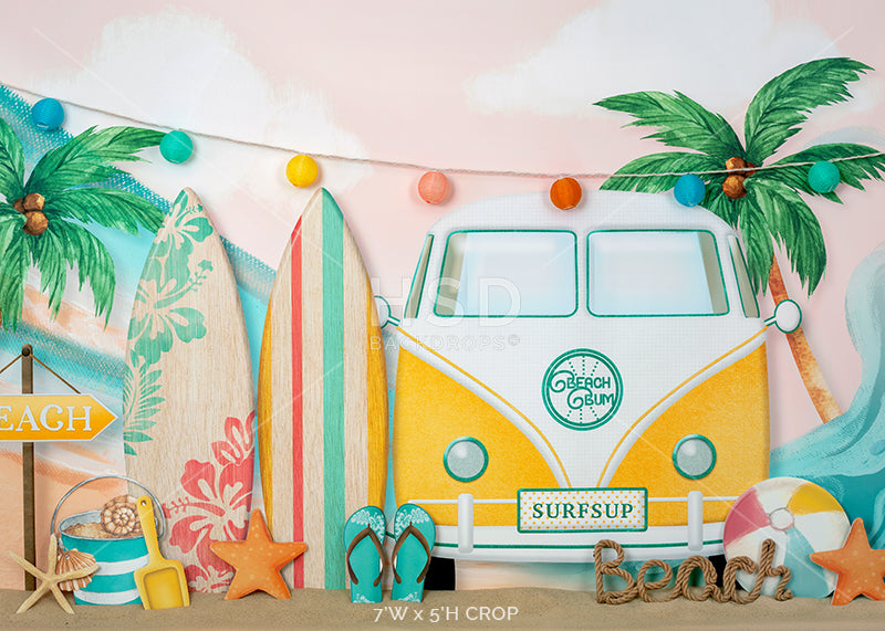 Gone Surfin' - HSD Photography Backdrops