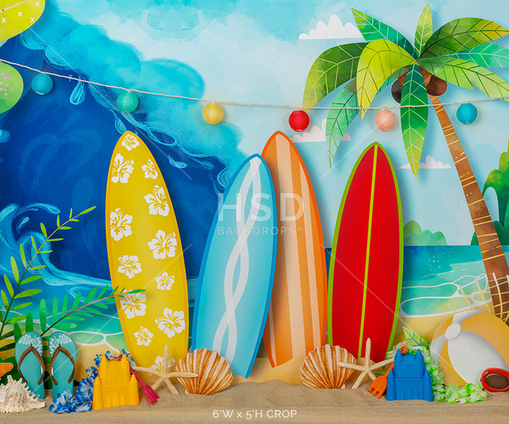 Summer Surfin' - HSD Photography Backdrops