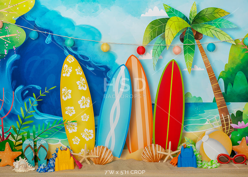 Summer Surfin' - HSD Photography Backdrops