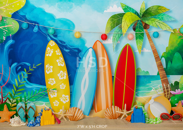 Summer Surfin' - HSD Photography Backdrops