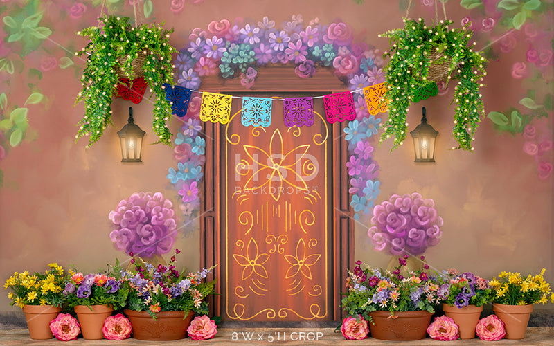 Magical Door Decorated - HSD Photography Backdrops