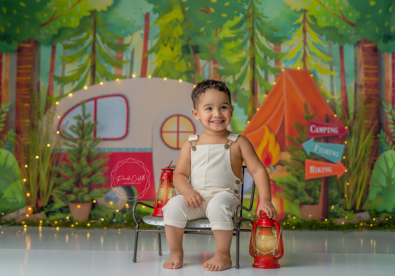 Camping Scene - HSD Photography Backdrops