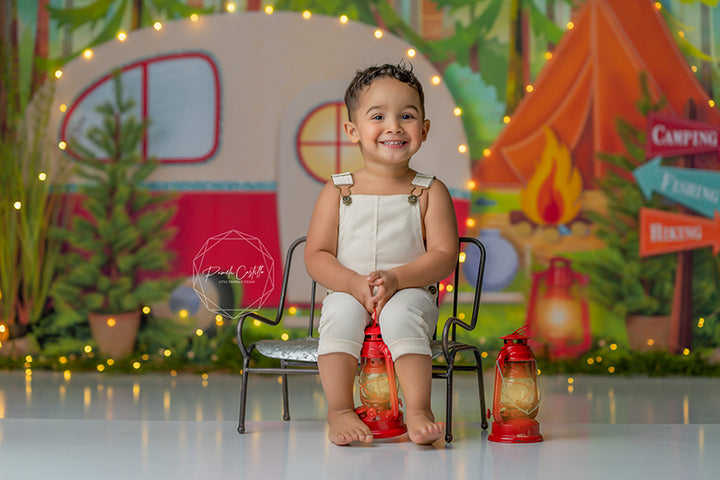 Camping Scene - HSD Photography Backdrops