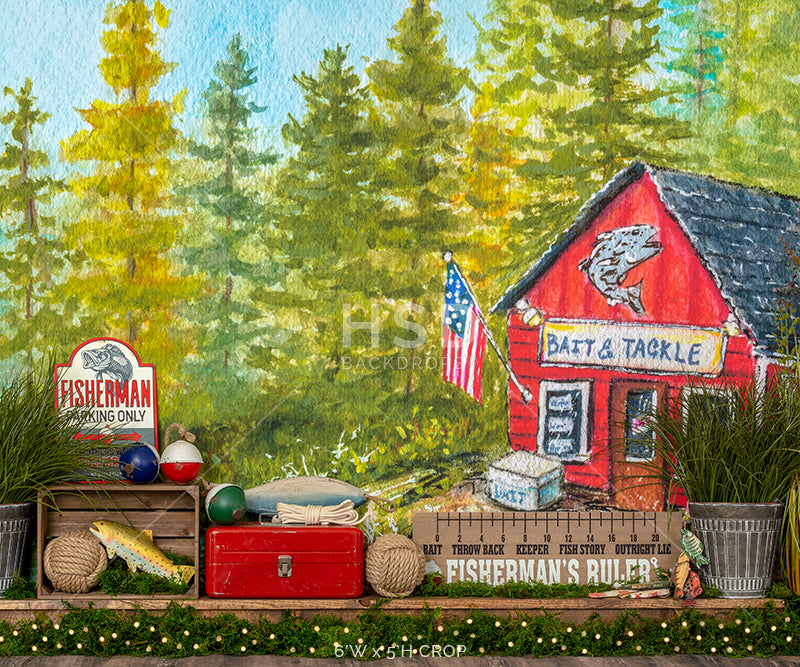 Gone Fishing Set Up - HSD Photography Backdrops