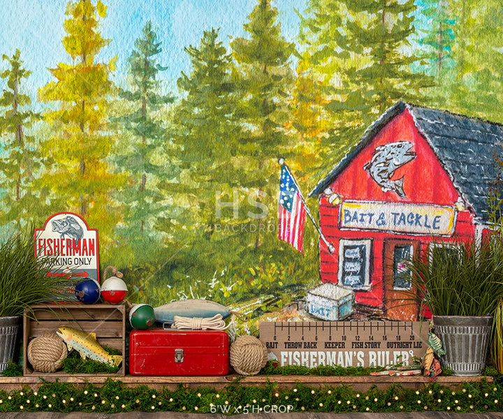 Gone Fishing Set Up - HSD Photography Backdrops