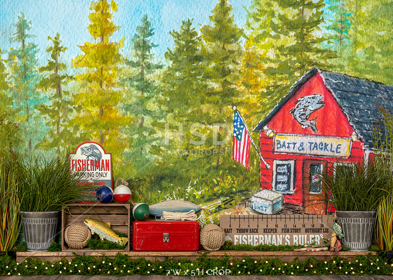 Gone Fishing Set Up - HSD Photography Backdrops