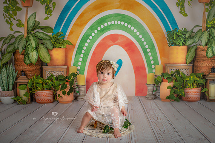 Summer Boho Rainbow - HSD Photography Backdrops
