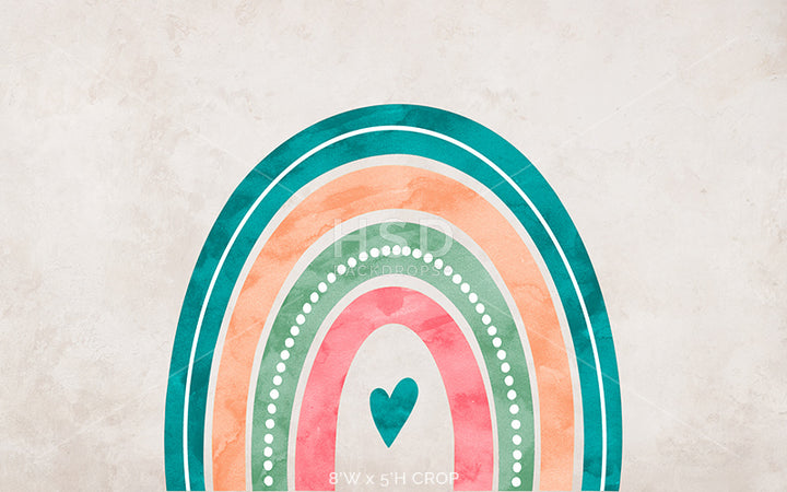 Boho Arch Rainbow - HSD Photography Backdrops