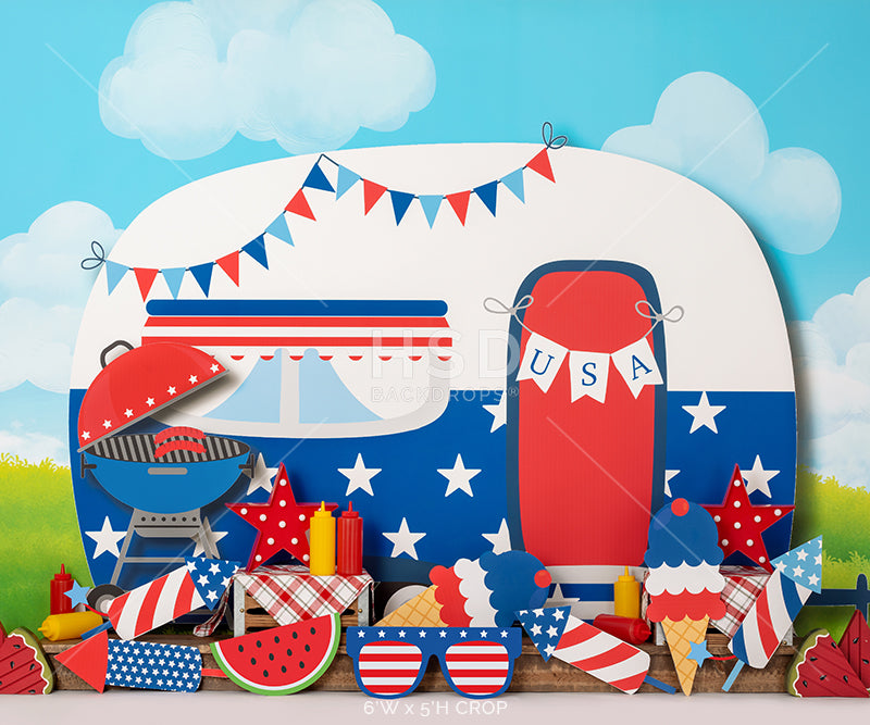 4th of July BBQ - HSD Photography Backdrops