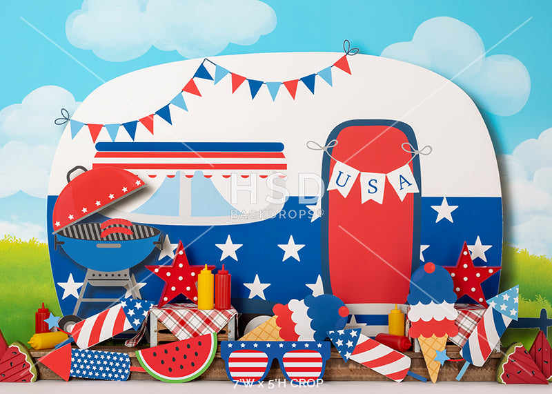 4th of July BBQ - HSD Photography Backdrops 