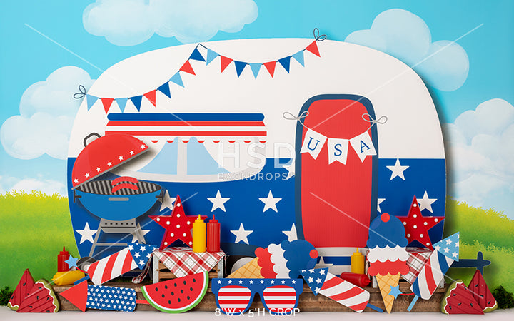 4th of July BBQ - HSD Photography Backdrops