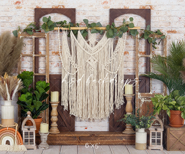 Boho Plants - HSD Photography Backdrops