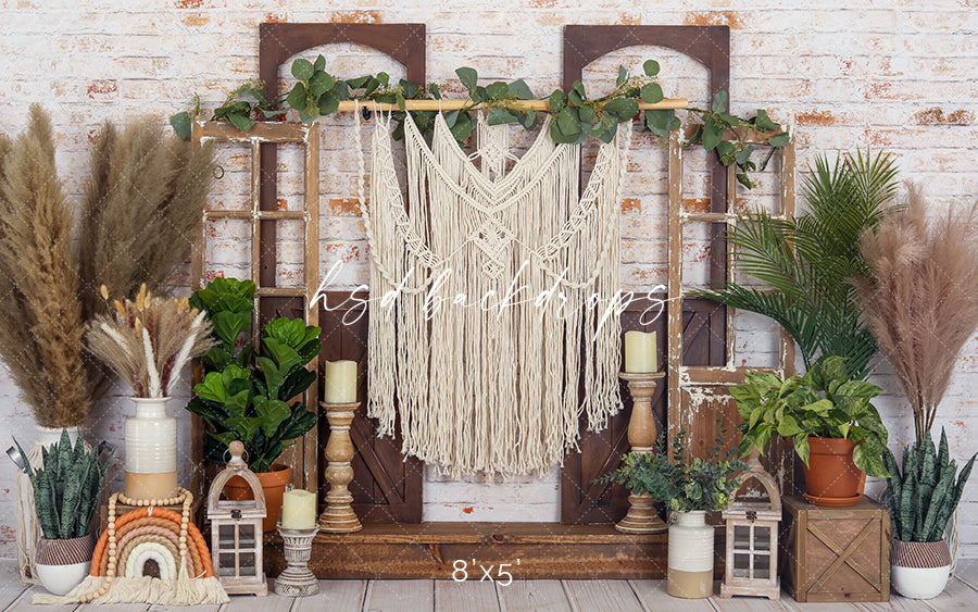 Boho Plants - HSD Photography Backdrops