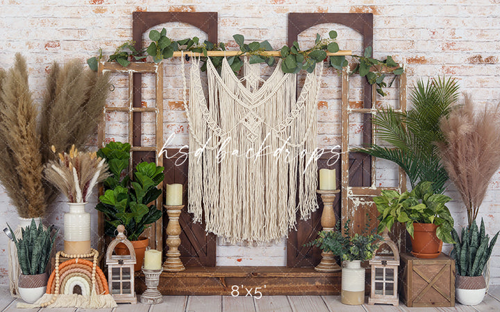 Boho Plants - HSD Photography Backdrops