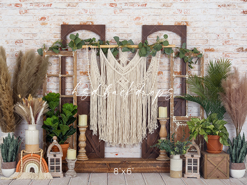 Boho Plants - HSD Photography Backdrops