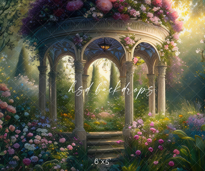 Enchanted Garden Photo Backdrop for Spring or Summer Photography