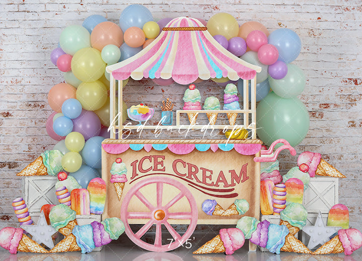 Ice Cream Party - HSD Photography Backdrops
