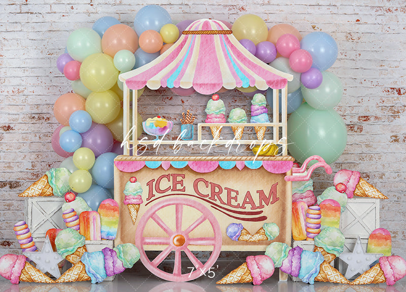 Ice Cream Party - HSD Photography Backdrops 