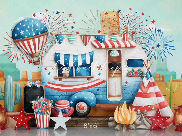 Freedom and Fireworks - HSD Photography Backdrops
