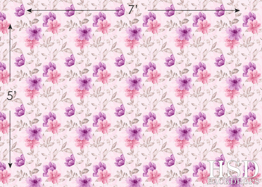 Mariah Floral - HSD Photography Backdrops